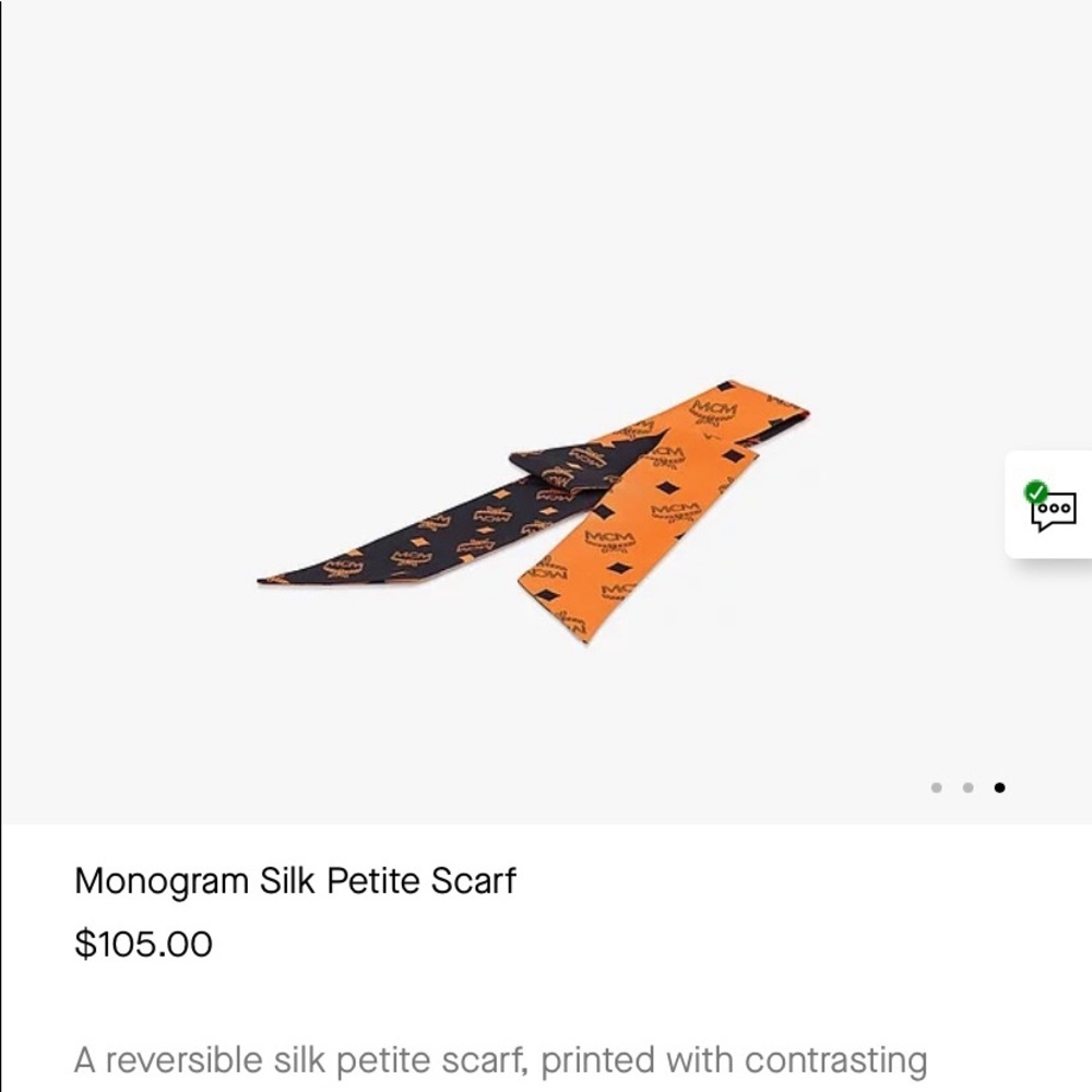monogram scarf